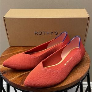 Rothy's Women's Copper the Point Flats with sz 8 women’s